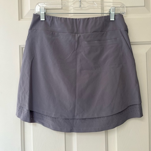 Annika by Cutter & Buck Competitor Pull-On Golf Skort XS Zinc Grey - Picture 9 of 16